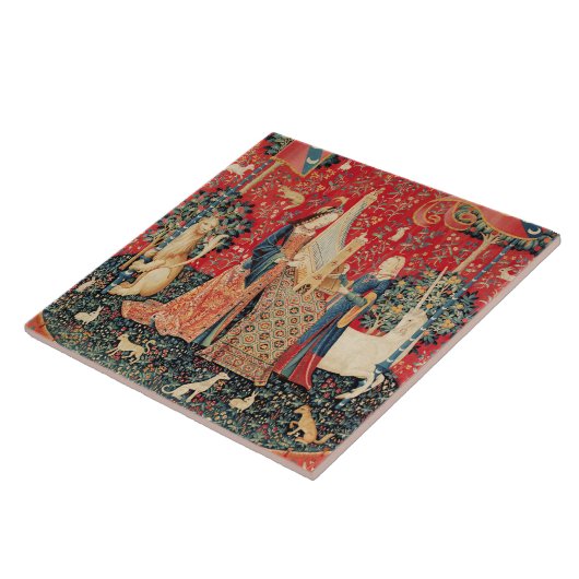 動物を使った遊ユニコーンとレディの臓器 タイル (側面)