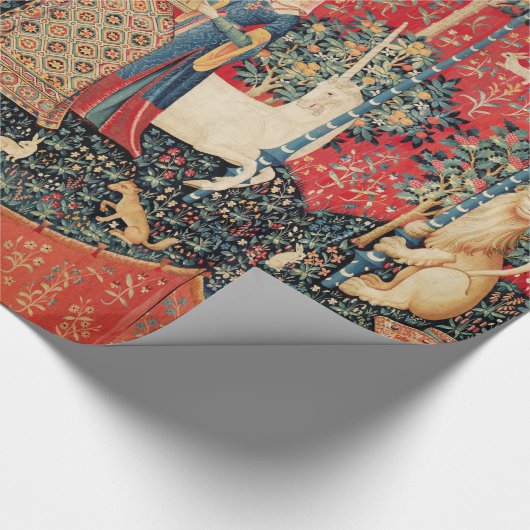 動物を使った遊ユニコーンとレディの臓器 ラッピングペーパー (角)