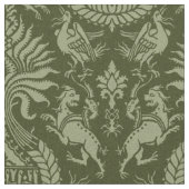 動物を使った12世紀のダマスク ファブリック (クローズアップ)