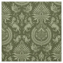 動物を使った12世紀のダマスク ファブリック