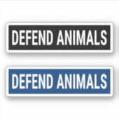 動物を守る – 動物の解放 シール (正面)