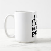 動物を愛し、人を寛容にする コーヒーマグカップ (左)