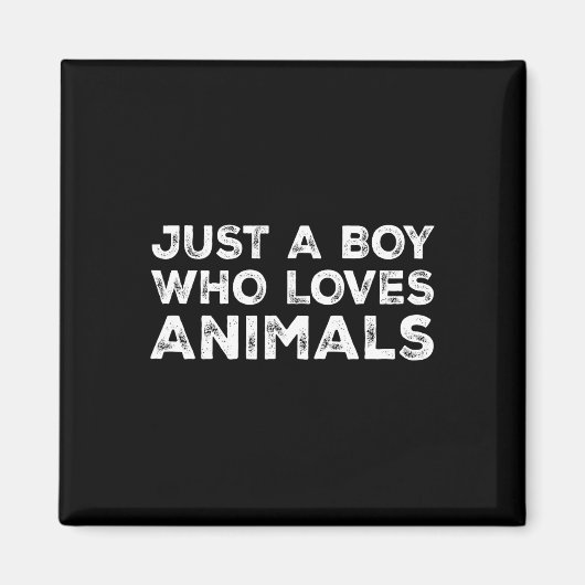 動物を愛する少年 マグネット (正面)