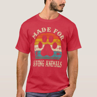 動物を救うために作られました Vetechvintage ヴィンテージ Tシャツ