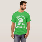 動物を救う家族のためのグッズ Tシャツ (正面フル)