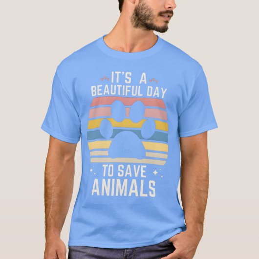 動物を救え少年 Tシャツ (正面)