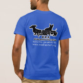 動物を救っている愛神甘い茶および金褐色 Tシャツ (裏面)