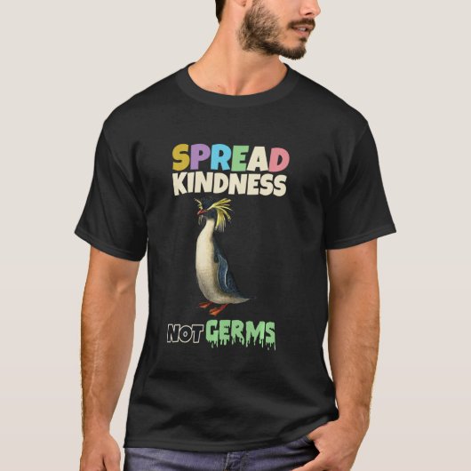 動物を殺さない種のおもしろい親切 Tシャツ (正面)