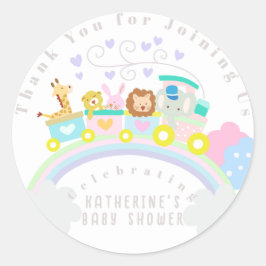 動物を白にトレーニング ラウンドシール