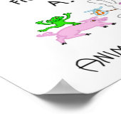 動物を解放するA.L.F.! ポスター (角)