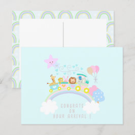 動物を青にトレーニング ポストカード