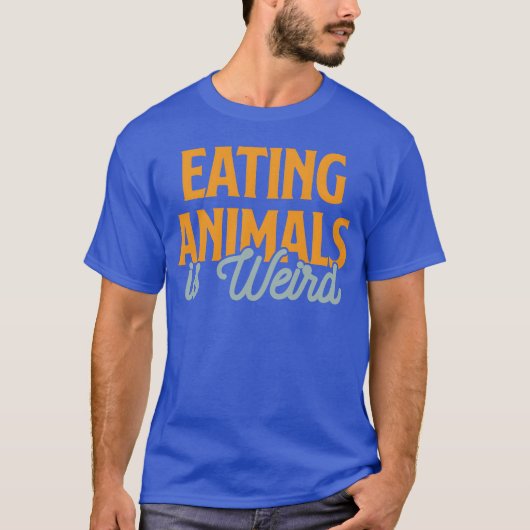 動物を食べるのは変な少年 Tシャツ (正面)