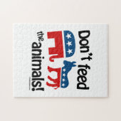 動物を食べ物を与えないで下さい ジグソーパズル (横)