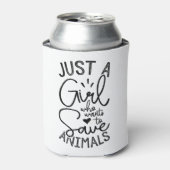 動物を飼いたいと思う女救の子 缶クーラー (缶正面)