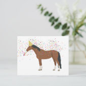 動物を飼育する馬パーティー シーズンポストカード (スタンド正面)