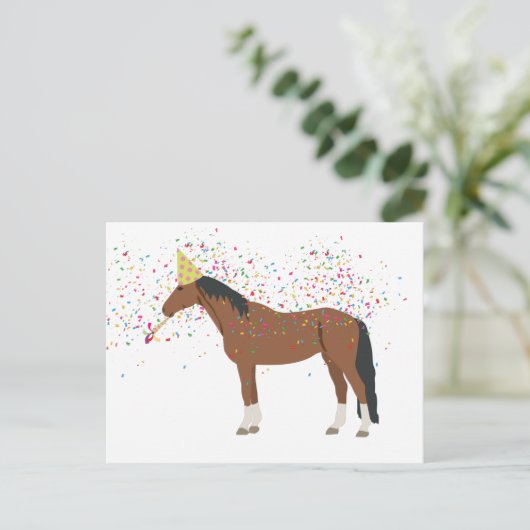 動物を飼育する馬パーティー シーズンポストカード (スタンド正面)