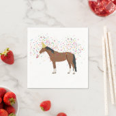 動物を飼育する馬パーティー スタンダードカクテルナプキン (インサイチュ)