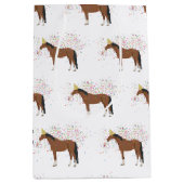 動物を飼育する馬パーティー ミディアムペーパーバッグ (正面)