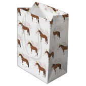 動物を飼育する馬パーティー ミディアムペーパーバッグ (裏面アングル)