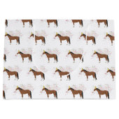 動物を飼育する馬パーティー ラージペーパーバッグ (正面)