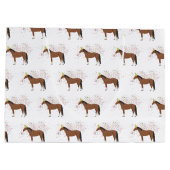 動物を飼育する馬パーティー ラージペーパーバッグ (裏面)