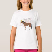 動物を飼育する馬パーティー Tシャツ (正面)