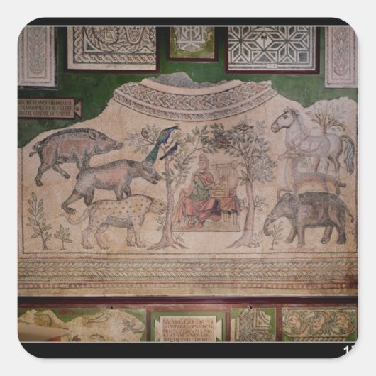 動物を魅了しているオルペウス スクエアシール (正面)