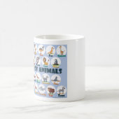 動物アルファベットマグカップ コーヒーマグカップ (中央)