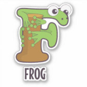 動物アルファベット文字 – F シール (正面)