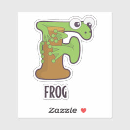 動物アルファベット文字 – F シール