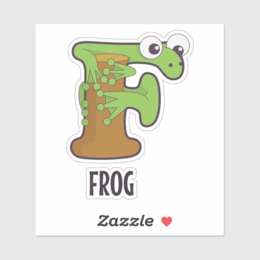 動物アルファベット文字 – F シール (シート)