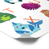 動物アルファベット ポスター (角)