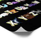 動物アルファベット ポスター (角)