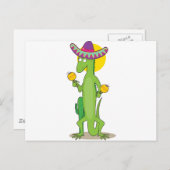 動物アルファベットIguana ポストカード (正面/裏面)