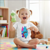 動物アルファベットRモミRhino ベビーTシャツ