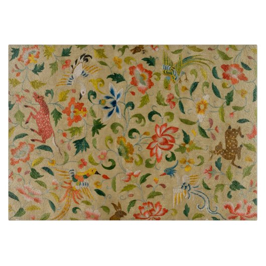 動物アンティーク馬鳥鹿ウサギ カッティングボード (正面)