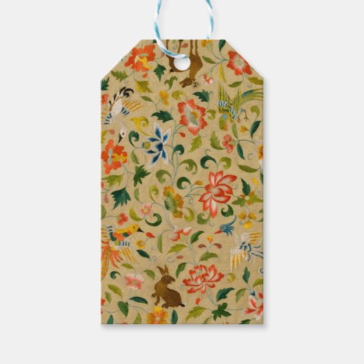 動物アンティーク馬鳥鹿ウサギ ギフトタグ (正面)