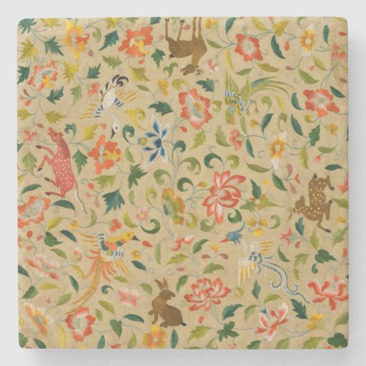 動物アンティーク馬鳥鹿ウサギ ストーンコースター (正面)