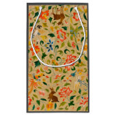 動物アンティーク馬鳥鹿ウサギ スモールペーパーバッグ (裏面)