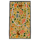 動物アンティーク馬鳥鹿ウサギ スモールペーパーバッグ (正面)