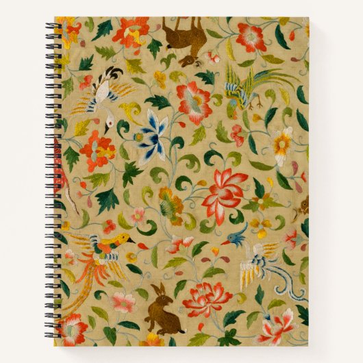動物アンティーク馬鳥鹿ウサギ ノートブック (正面)