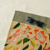 動物アンティーク馬鳥鹿ウサギ ビーチタオル (インサイチュ)