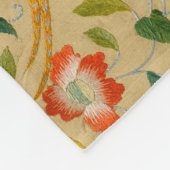 動物アンティーク馬鳥鹿ウサギ フリースブランケット (角)