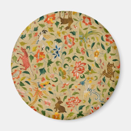 動物アンティーク馬鳥鹿ウサギ マグネット (正面)