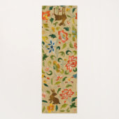 動物アンティーク馬鳥鹿ウサギ ヨガマット (裏面)