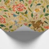 動物アンティーク馬鳥鹿ウサギ ラッピングペーパー (角)