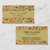 動物アンティーク馬鳥鹿ウサギ 名刺 (正面/裏面)