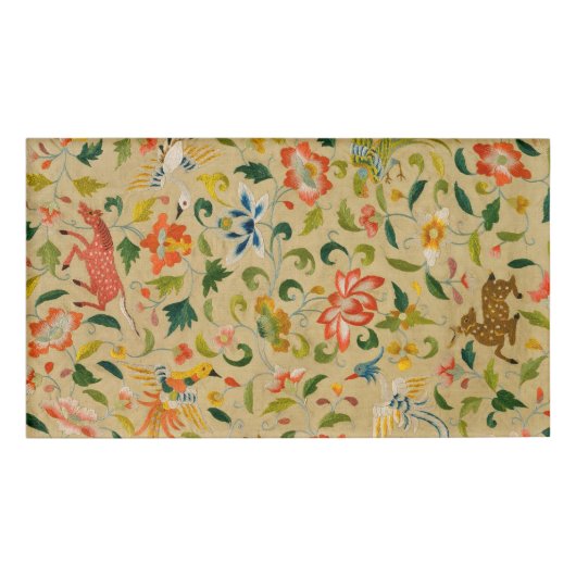 動物アンティーク馬鳥鹿ウサギ 名札 (正面)