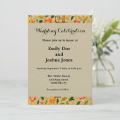 動物アンティーク馬鳥鹿ウサギ 招待状 (スタンド正面)