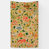 動物アンティーク馬鳥鹿ウサギ 横断幕 (縦)